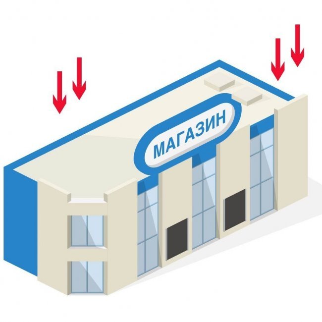 Приточная вентиляция в гастрономе